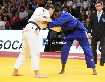2024-02-04 - Madeleine Malonga of France against Alice Bellandi of Italy, Quarter-Final Women's -78 Kg during the Paris Grand Slam 2024, IJF Judo event on February 4 2024 at Accor Arena in Paris, France - JUDO - PARIS GRAND SLAM 2024 - JUDO - CONTACT