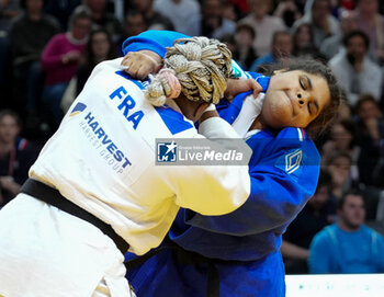 04/02/2024 - Romane Dicko of France against Léa Fontaine of France, Semi-Final Women's +78 Kg during the Paris Grand Slam 2024, IJF Judo event on February 4 2024 at Accor Arena in Paris, France - JUDO - PARIS GRAND SLAM 2024 - JUDO - CONTATTO