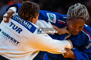 04/02/2024 - Romane DICKO (FRA) won the gold medal against Karya OZDEMIR (TUR) in women's final +78Kg, during the Paris Grand Slam 2024, IJF Judo event on February 4, 2024 at Accor Arena in Paris, France - JUDO - PARIS GRAND SLAM 2024 - JUDO - CONTATTO