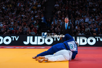 04/02/2024 - Romane DICKO (FRA) won the gold medal against Karya OZDEMIR (TUR) in women's final +78Kg, during the Paris Grand Slam 2024, IJF Judo event on February 4, 2024 at Accor Arena in Paris, France - JUDO - PARIS GRAND SLAM 2024 - JUDO - CONTATTO