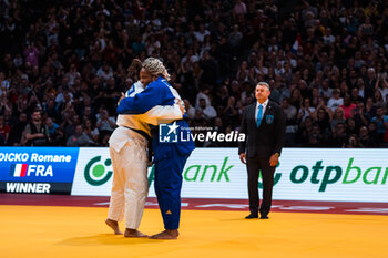 2024-02-04 - Romane DICKO (FRA) won the gold medal against Karya OZDEMIR (TUR) in women's final +78Kg, during the Paris Grand Slam 2024, IJF Judo event on February 4, 2024 at Accor Arena in Paris, France - JUDO - PARIS GRAND SLAM 2024 - JUDO - CONTACT