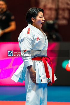 28/01/2024 - Saeko AZUMA of Japan, Female Kata Final, during the Paris Open Karate 2024, 2024 Karate 1-Premier League Paris on January 26, 2024 at Pierre de Coubertin stadium in Paris, France - KARATE - PARIS OPEN KARATE 2024 - KARATE - CONTATTO