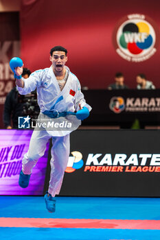 2024-01-28 - Said OUBAYA of Marocco, Male Kumite -67kg Final, during the Paris Open Karate 2024, 2024 Karate 1-Premier League Paris on January 26, 2024 at Pierre de Coubertin stadium in Paris, France - KARATE - PARIS OPEN KARATE 2024 - KARATE - CONTACT
