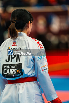 2024-01-28 - Airi SHIMA of Japan, Female Kumite -55 Kg Final, during the Paris Open Karate 2024, 2024 Karate 1-Premier League Paris on January 26, 2024 at Pierre de Coubertin stadium in Paris, France - KARATE - PARIS OPEN KARATE 2024 - KARATE - CONTACT
