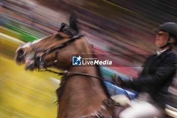 15/03/2024 - Isabella RUSSEKOFF (ISR) riding C VIER 2 during the Saut-Hermès, equestrian FEI CSI 5 event on March 15, 2024 at the Grand Palais Éphémère in Paris, France - EQUESTRIAN - THE SAUT HERMES 2024 - INTERNAZIONALI - EQUITAZIONE
