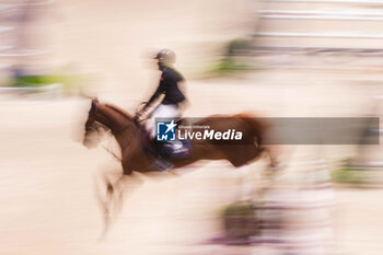 15/03/2024 - Olivier PERREAU (FRA) riding BRESIL DE CARNAVAL SANTA ROSA during the Saut-Hermès, equestrian FEI CSI 5 event on March 15, 2024 at the Grand Palais Éphémère in Paris, France - EQUESTRIAN - THE SAUT HERMES 2024 - INTERNAZIONALI - EQUITAZIONE