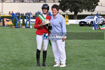 2024-05-24 - Kendra Claricia Brinkop (GER) during CSIO5* Nations Cup - 1.60m, NATIONS CUP INTESA SANPAOLO, 24 May 2024 at the Piazza di Siena in Rome, Italy. - PIAZZA DI SIENA - 91° CSIO ROMA 2024 - INTERNATIONALS - EQUESTRIAN