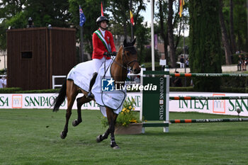 2024-05-24 - Kendra Claricia Brinkop (GER) during CSIO5* Nations Cup - 1.60m, NATIONS CUP INTESA SANPAOLO, 24 May 2024 at the Piazza di Siena in Rome, Italy. - PIAZZA DI SIENA - 91° CSIO ROMA 2024 - INTERNATIONALS - EQUESTRIAN