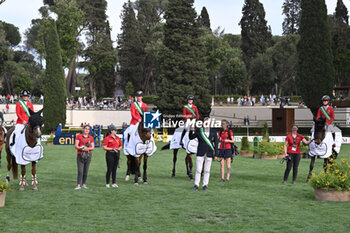 2024-05-24 - Germany win the CSIO5* Nations Cup - 1.60m, NATIONS CUP INTESA SANPAOLO, 24 May 2024 at the Piazza di Siena in Rome, Italy. - PIAZZA DI SIENA - 91° CSIO ROMA 2024 - INTERNATIONALS - EQUESTRIAN