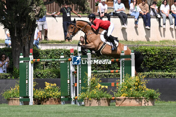 2024-05-24 - Kendra Claricia Brinkop (GER) - Tabasco de Toxandria Zduring CSIO5* Nations Cup - 1.60m, NATIONS CUP INTESA SANPAOLO, 24 May 2024 at the Piazza di Siena in Rome, Italy. - PIAZZA DI SIENA - 91° CSIO ROMA 2024 - INTERNATIONALS - EQUESTRIAN