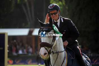 25/05/2024 - Rome, Italy 25.05.2024: Emanuele Gaudino (Italy) win CSIO 5 Six Bars LORO PIANA (262,3)- 1.60 m - 20000 Euro, at PIazza di Siena in Rome. - PIAZZA DI SIENA - 91° CSIO ROMA 2024 - INTERNAZIONALI - EQUITAZIONE