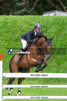 20/07/2024 - CITADIN DU CHATELLIER and Nicolas DELMOTTE during the Jumping International de Dinard 2024, CSI 5 Equestrian event on 20 July 2024 at Centre Equestre du Val Porée in Dinard, France - EQUESTRIAN - JUMPING INTERNATIONAL DE DINARD 2024 - INTERNAZIONALI - EQUITAZIONE