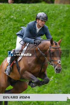 20/07/2024 - EASY STAR DE TALMA and Steve GUERDAT during the Jumping International de Dinard 2024, CSI 5 Equestrian event on 20 July 2024 at Centre Equestre du Val Porée in Dinard, France - EQUESTRIAN - JUMPING INTERNATIONAL DE DINARD 2024 - INTERNAZIONALI - EQUITAZIONE