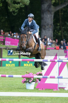 2024-07-21 - Venard De Cerisy - Steve Guerdat - World Rk.#4, CSI grand Prix Rolex de la ville de Dinard, during the Jumping International de Dinard 2024, CSI 5 Equestrian event on 21 July 2024 at Centre Equestre du Val Porée in Dinard, France - EQUESTRIAN - JUMPING INTERNATIONAL DE DINARD 2024 - INTERNATIONALS - EQUESTRIAN