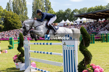 2024-07-21 - Fahrenheit De Vains - Gregory Wathelet - World Rk.#27, CSI grand Prix Rolex de la ville de Dinard, during the Jumping International de Dinard 2024, CSI 5 Equestrian event on 21 July 2024 at Centre Equestre du Val Porée in Dinard, France - EQUESTRIAN - JUMPING INTERNATIONAL DE DINARD 2024 - INTERNATIONALS - EQUESTRIAN