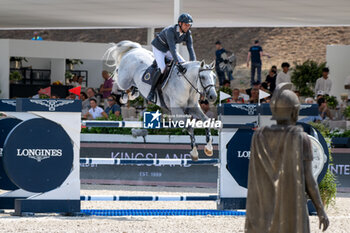 2024-08-31 - Christian Kukuk on Mumbai, of the second place team Riesembeck International, during the first round of the Longines Global Champions League - RIDING LONGINES GLOBAL CHAMPIONS LEAGUE ROME 2024 - INTERNATIONALS - EQUESTRIAN