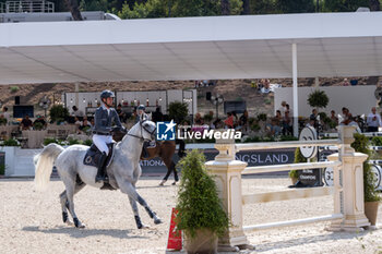 2024-08-31 - Christian Kukuk on Mumbai, of the second place team Riesembeck International, during the first round of the Longines Global Champions League - RIDING LONGINES GLOBAL CHAMPIONS LEAGUE ROME 2024 - INTERNATIONALS - EQUESTRIAN