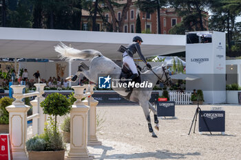 2024-08-31 - Christian Kukuk on Mumbai, of the second place team Riesembeck International, during the first round of the Longines Global Champions League - RIDING LONGINES GLOBAL CHAMPIONS LEAGUE ROME 2024 - INTERNATIONALS - EQUESTRIAN