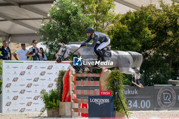 2024-08-31 - Christian Kukuk on Mumbai, of the second place team Riesembeck International, during the first round of the Longines Global Champions League - RIDING LONGINES GLOBAL CHAMPIONS LEAGUE ROME 2024 - INTERNATIONALS - EQUESTRIAN