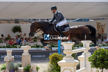 2024-08-31 - Philipp Weishaupt on Coby 8, of the second place team Riesembeck International, during the first round of the Longines Global Champions League - RIDING LONGINES GLOBAL CHAMPIONS LEAGUE ROME 2024 - INTERNATIONALS - EQUESTRIAN