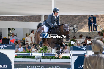 2024-08-31 - Philipp Weishaupt on Coby 8, of the second place team Riesembeck International, during the first round of the Longines Global Champions League - RIDING LONGINES GLOBAL CHAMPIONS LEAGUE ROME 2024 - INTERNATIONALS - EQUESTRIAN