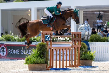 2024-08-31 - Kile Timm on Candar Mail, of the third place team Rome Gladiator, during the first round of the Longines Global Champions League - RIDING LONGINES GLOBAL CHAMPIONS LEAGUE ROME 2024 - INTERNATIONALS - EQUESTRIAN