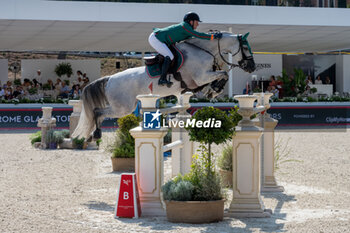 2024-08-31 - Richard Howley on Zodiak Du Buisson Z, of the third place team Rome Gladiator, during the first round of the Longines Global Champions League - RIDING LONGINES GLOBAL CHAMPIONS LEAGUE ROME 2024 - INTERNATIONALS - EQUESTRIAN