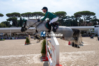 2024-08-31 - Richard Howley on Zodiak Du Buisson Z, of the third place team Rome Gladiator, during the first round of the Longines Global Champions League - RIDING LONGINES GLOBAL CHAMPIONS LEAGUE ROME 2024 - INTERNATIONALS - EQUESTRIAN