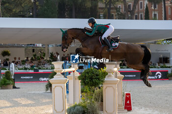 2024-08-31 - Nina Mallevaey on Dinastie De beaufour, of the third place team Rome Gladiator, during the second round of the Longines Global Champions League - RIDING LONGINES GLOBAL CHAMPIONS LEAGUE ROME 2024 - INTERNATIONALS - EQUESTRIAN