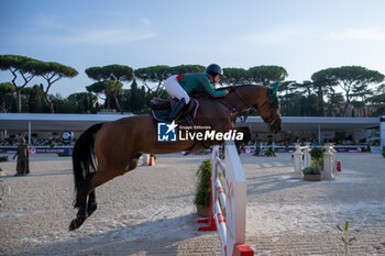 2024-08-31 - Nina Mallevaey on Dinastie De beaufour, of the third place team Rome Gladiator, during the second round of the Longines Global Champions League - RIDING LONGINES GLOBAL CHAMPIONS LEAGUE ROME 2024 - INTERNATIONALS - EQUESTRIAN