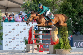 2024-08-31 - Kile Timm on Candar Mail, of the third place team Rome Gladiator, during the second round of the Longines Global Champions League - RIDING LONGINES GLOBAL CHAMPIONS LEAGUE ROME 2024 - INTERNATIONALS - EQUESTRIAN