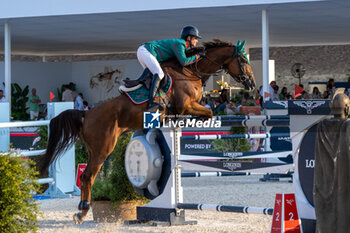 2024-08-31 - Kile Timm on Candar Mail, of the third place team Rome Gladiator, during the second round of the Longines Global Champions League - RIDING LONGINES GLOBAL CHAMPIONS LEAGUE ROME 2024 - INTERNATIONALS - EQUESTRIAN