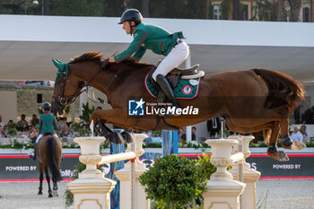 2024-08-31 - Kile Timm on Candar Mail, of the third place team Rome Gladiator, during the second round of the Longines Global Champions League - RIDING LONGINES GLOBAL CHAMPIONS LEAGUE ROME 2024 - INTERNATIONALS - EQUESTRIAN