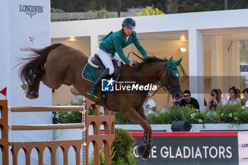 2024-08-31 - Kile Timm on Candar Mail, of the third place team Rome Gladiator, during the second round of the Longines Global Champions League - RIDING LONGINES GLOBAL CHAMPIONS LEAGUE ROME 2024 - INTERNATIONALS - EQUESTRIAN