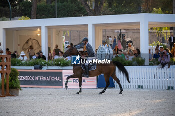 2024-08-31 - Christian Kukuk on Just Be Gentle, of the second place team Riesembeck International, during the second round of the Longines Global Champions League - RIDING LONGINES GLOBAL CHAMPIONS LEAGUE ROME 2024 - INTERNATIONALS - EQUESTRIAN