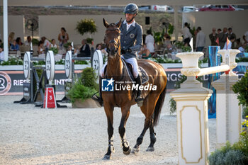 2024-08-31 - Christian Kukuk on Just Be Gentle, of the second place team Riesembeck International, during the second round of the Longines Global Champions League - RIDING LONGINES GLOBAL CHAMPIONS LEAGUE ROME 2024 - INTERNATIONALS - EQUESTRIAN