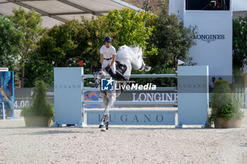 2024-09-01 - Kyle Timm on Casino Calvin, Eleventh place, during the first round of the Longines Global Champions Tour - HORSE RIDING LONGINES GLOBAL CHAMPIONS TOUR ROME 2024 - INTERNATIONALS - EQUESTRIAN