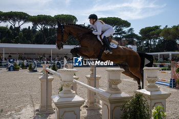 2024-09-01 - Janne Friederike Meyer-Zimmermann on Messi van 't Ruytershof, Third place, during the first round of the Longines Global Champions Tour - HORSE RIDING LONGINES GLOBAL CHAMPIONS TOUR ROME 2024 - INTERNATIONALS - EQUESTRIAN