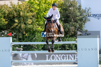 2024-09-01 - Janne Friederike Meyer-Zimmermann on Messi van 't Ruytershof, Third place, during the first round of the Longines Global Champions Tour - HORSE RIDING LONGINES GLOBAL CHAMPIONS TOUR ROME 2024 - INTERNATIONALS - EQUESTRIAN