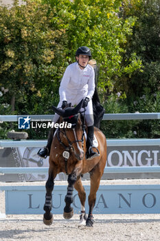 2024-09-01 - Janne Friederike Meyer-Zimmermann on Messi van 't Ruytershof, Third place, during the first round of the Longines Global Champions Tour - HORSE RIDING LONGINES GLOBAL CHAMPIONS TOUR ROME 2024 - INTERNATIONALS - EQUESTRIAN