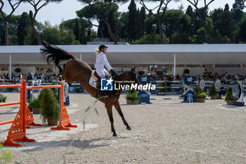 2024-09-01 - Janne Friederike Meyer-Zimmermann on Messi van 't Ruytershof, Third place, during the first round of the Longines Global Champions Tour - HORSE RIDING LONGINES GLOBAL CHAMPIONS TOUR ROME 2024 - INTERNATIONALS - EQUESTRIAN