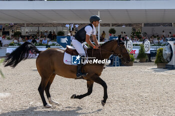 2024-09-01 - Victor Bettendorf on Foxy de la Roque, First place, during the first round of the Longines Global Champions Tour - HORSE RIDING LONGINES GLOBAL CHAMPIONS TOUR ROME 2024 - INTERNATIONALS - EQUESTRIAN