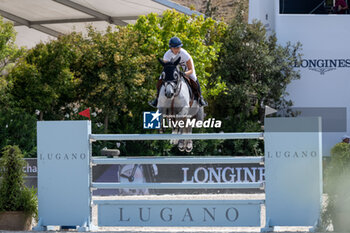 2024-09-01 - Jane Richard on Molly Mallone Z, tenth place, during the first round of the Longines Global Champions Tour - HORSE RIDING LONGINES GLOBAL CHAMPIONS TOUR ROME 2024 - INTERNATIONALS - EQUESTRIAN