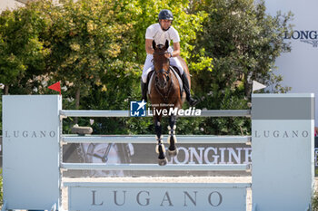 2024-09-01 - Christian Kukuk on Just Be Gentle, fourth place, during the first round of the Longines Global Champions Tour - HORSE RIDING LONGINES GLOBAL CHAMPIONS TOUR ROME 2024 - INTERNATIONALS - EQUESTRIAN