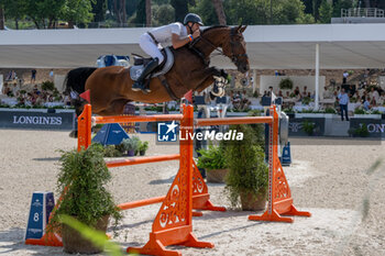 2024-09-01 - Christian Kukuk on Just Be Gentle, fourth place, during the first round of the Longines Global Champions Tour - HORSE RIDING LONGINES GLOBAL CHAMPIONS TOUR ROME 2024 - INTERNATIONALS - EQUESTRIAN