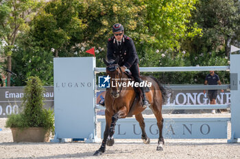 2024-09-01 - Emanuele Gaudiano on Nikolaj de Music, eighth place, during the first round of the Longines Global Champions Tour - HORSE RIDING LONGINES GLOBAL CHAMPIONS TOUR ROME 2024 - INTERNATIONALS - EQUESTRIAN