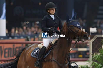 09/11/2024 - Clara Pezzoli riding Fantasia de Beaufour in action during International Winning Round CSI5*- W Trophy n.5 presented by Crivelli at Jumping Verona, Pala Fimauto on November 9, 2024, Verona, Italy. - CSI5*- W PREMIO N.5 PRESENTED BY CRIVELLI WINNING ROUND CATEGORY - INTERNAZIONALI - EQUITAZIONE