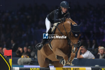 09/11/2024 - Petronella Andersson riding Castres van de Begijnakker Z in action during International Winning Round CSI5*- W Trophy n.5 presented by Crivelli at Jumping Verona, Pala Fimauto on November 9, 2024, Verona, Italy. - CSI5*- W PREMIO N.5 PRESENTED BY CRIVELLI WINNING ROUND CATEGORY - INTERNAZIONALI - EQUITAZIONE