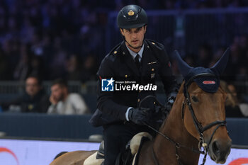 09/11/2024 - Andrea Calabro riding Nalou of Greenhill Z in action during International Winning Round CSI5*- W Trophy n.5 presented by Crivelli at Jumping Verona, Pala Fimauto on November 9, 2024, Verona, Italy. - CSI5*- W PREMIO N.5 PRESENTED BY CRIVELLI WINNING ROUND CATEGORY - INTERNAZIONALI - EQUITAZIONE