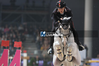 09/11/2024 - Giacomo Casadei riding Corradiena van Klein Asdonkz in action during International Winning Round CSI5*- W Trophy n.5 presented by Crivelli at Jumping Verona, Pala Fimauto on November 9, 2024, Verona, Italy. - CSI5*- W PREMIO N.5 PRESENTED BY CRIVELLI WINNING ROUND CATEGORY - INTERNAZIONALI - EQUITAZIONE